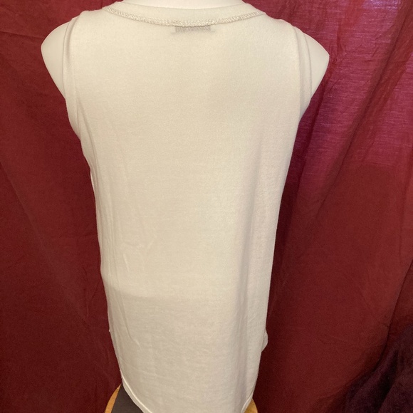 LAST DAY! Gigi Moda White Glittery Tank Top - Picture 2 of 6